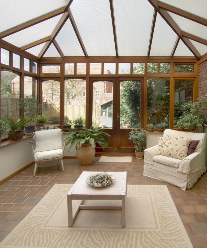 Sunroom with Deck
